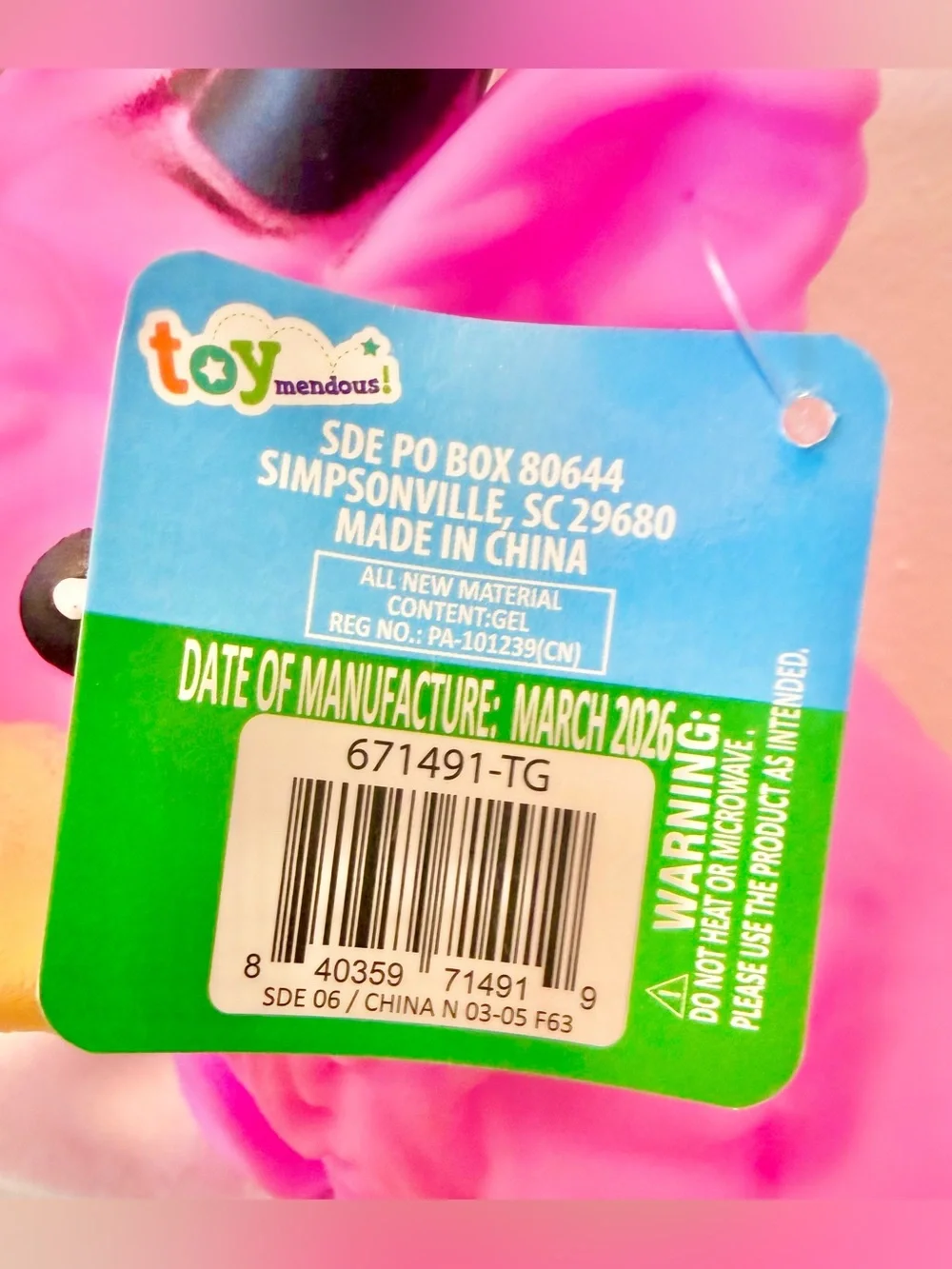 AUTHENTIC Squeeezy Squishy Toymendous HIGHLAND COW - Pink!
